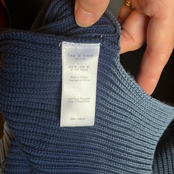 Rag & Bone blue cut out sweater size XS - Picture 9 of 16